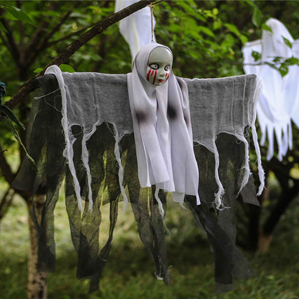 😈Garden Yard Hanging Skeleton Skull Ghost Outdoor Decoration
